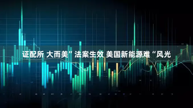 证配所 大而美”法案生效 美国新能源难“风光